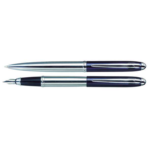 סדרת עט קלאסיק מאצו Classic Mezzo כרום כחול