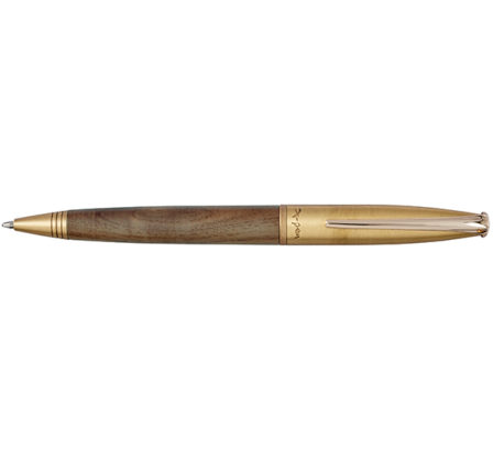 עט טימבר Timber כדורי עץ קליפס זהב