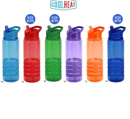 בקבוק פלסטי צבעוני קיץ דגם בולט